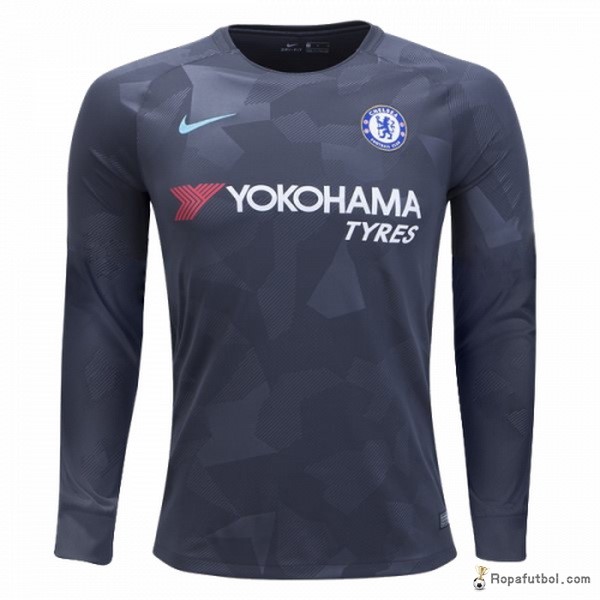 Camiseta Chelsea Replica Tercera Ropa ML 2017/18